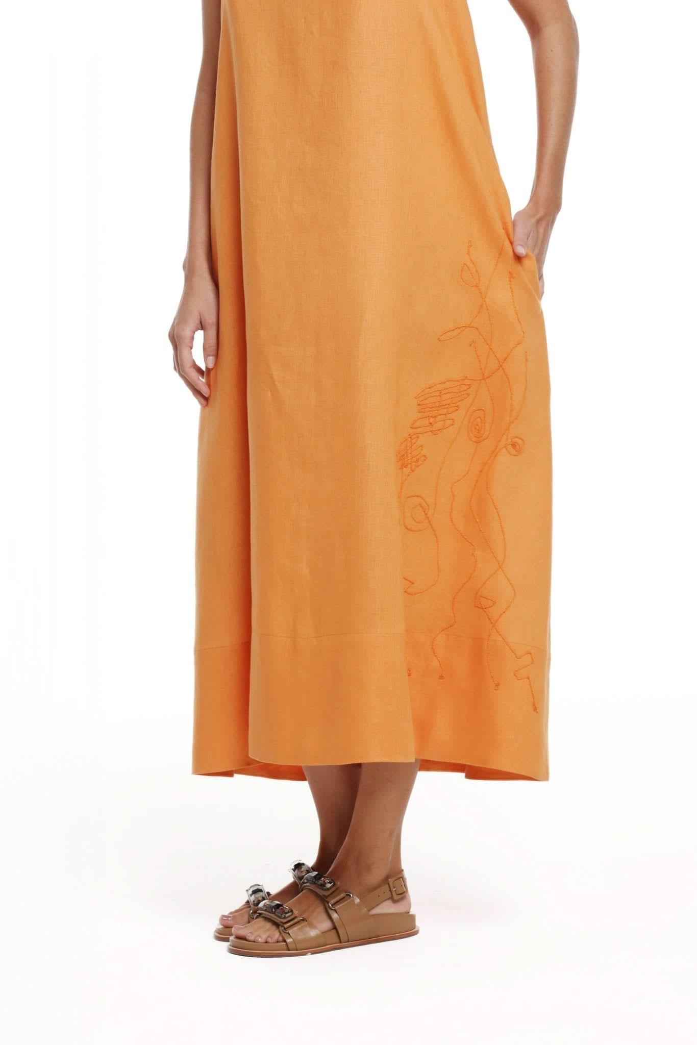 Vestido Marion Laranja Número Dez