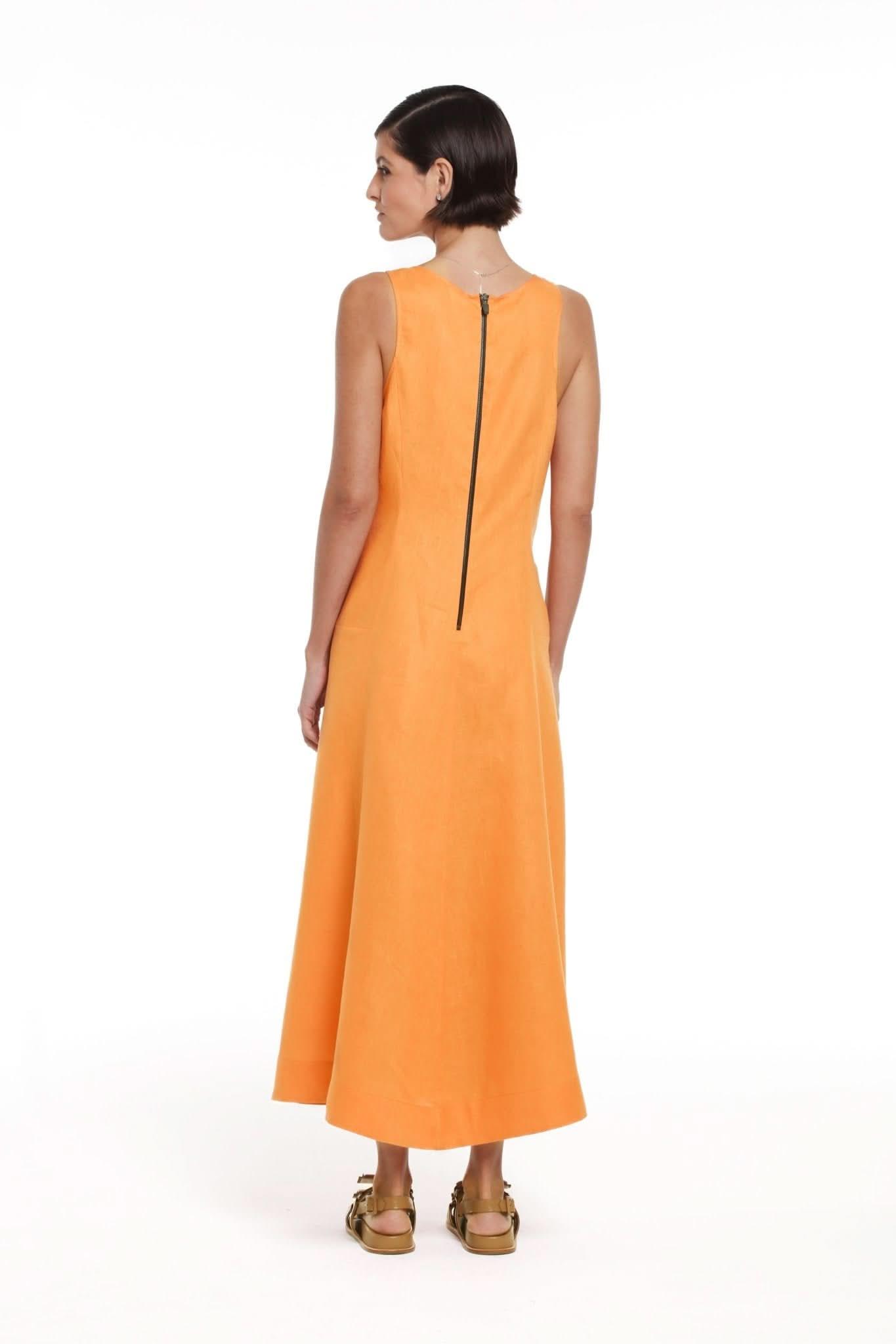 Vestido Patricia Laranja Número Dez