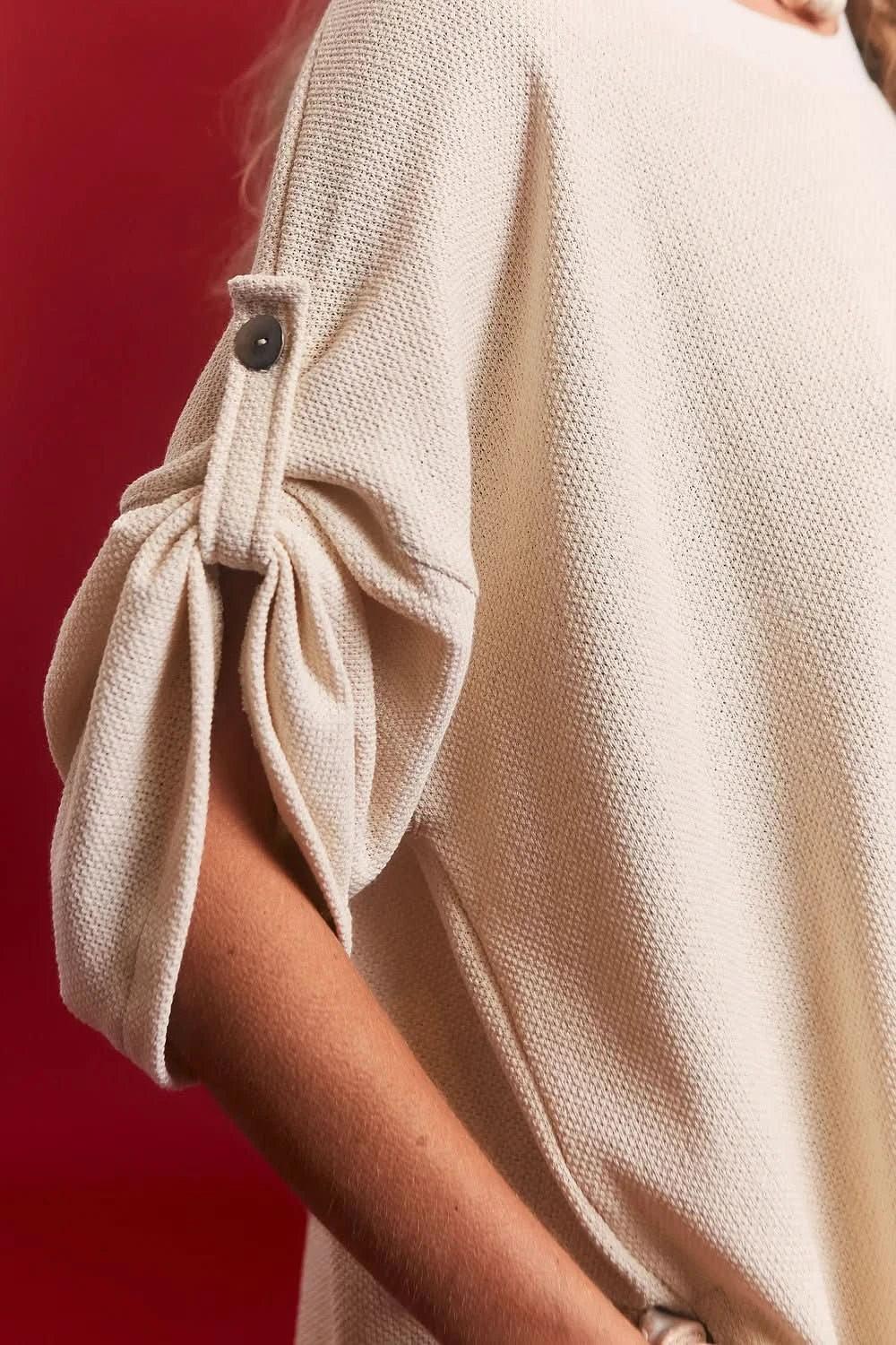 Blusa G Alheta Tricot Cru UNA