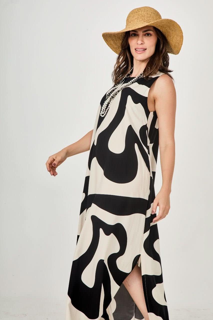 Vestido Waves Black Ezildinha
