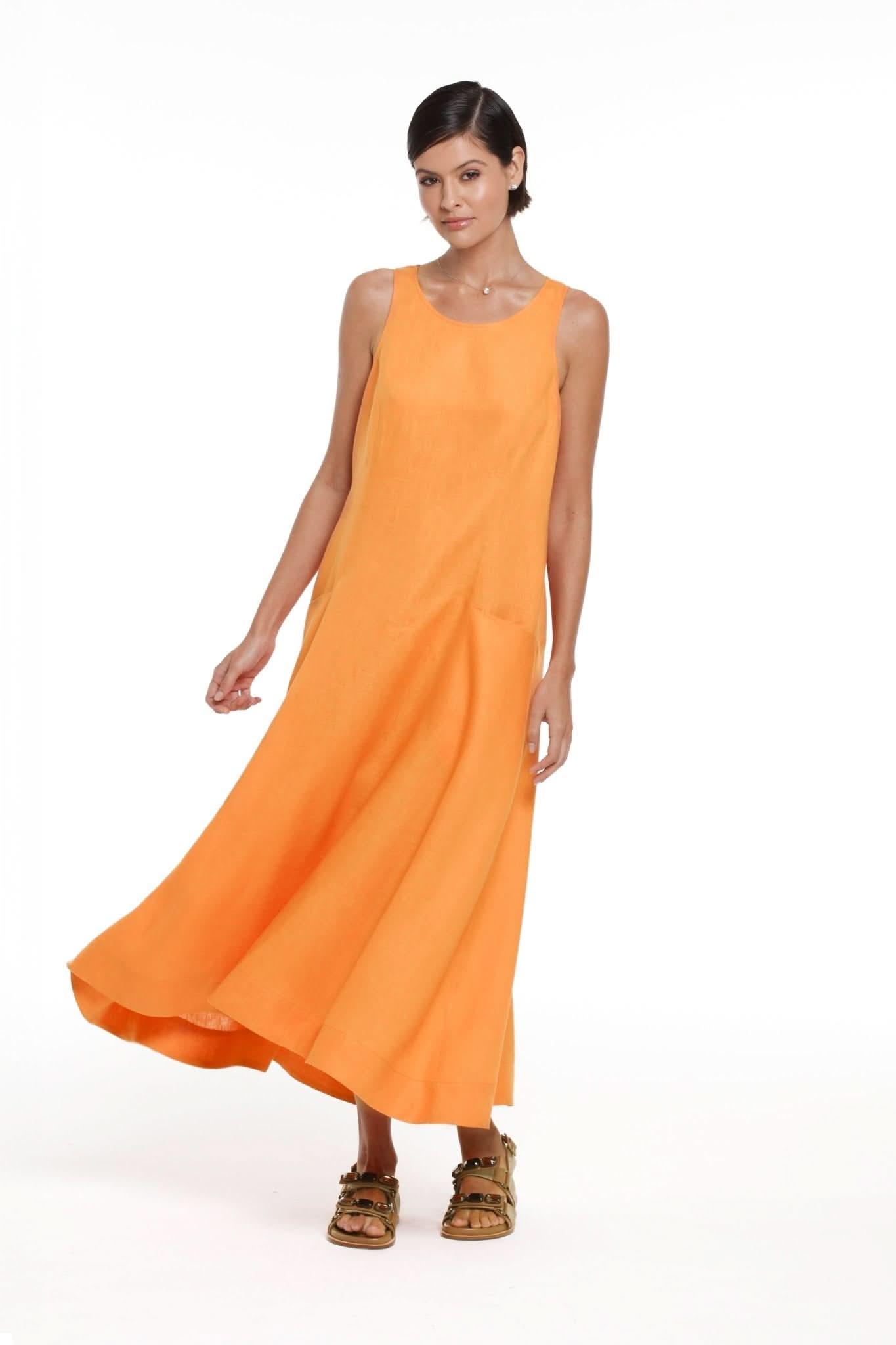 Vestido Patricia Laranja Número Dez