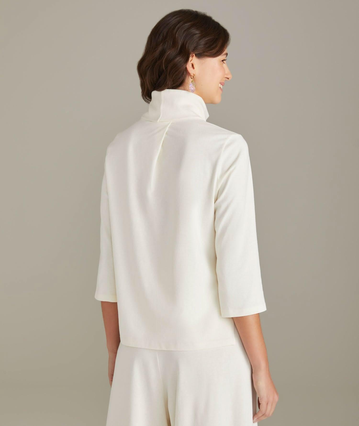 Blusa Gola Alta Thaila Off White Souq
