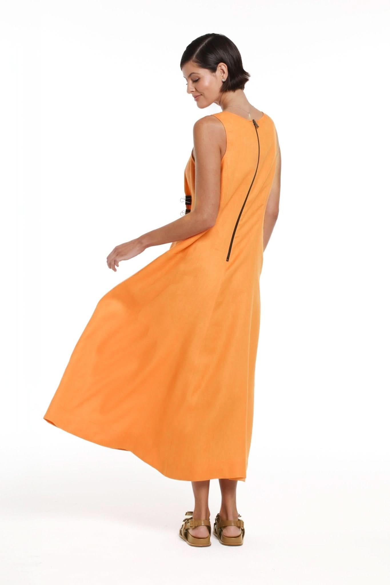 Vestido Patricia Laranja Número Dez