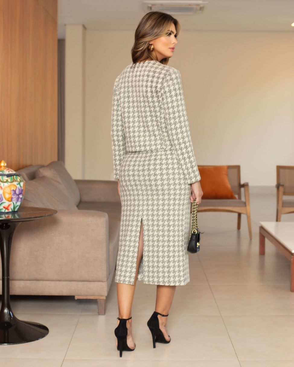 Conjunto Vanessa Malha Tweed