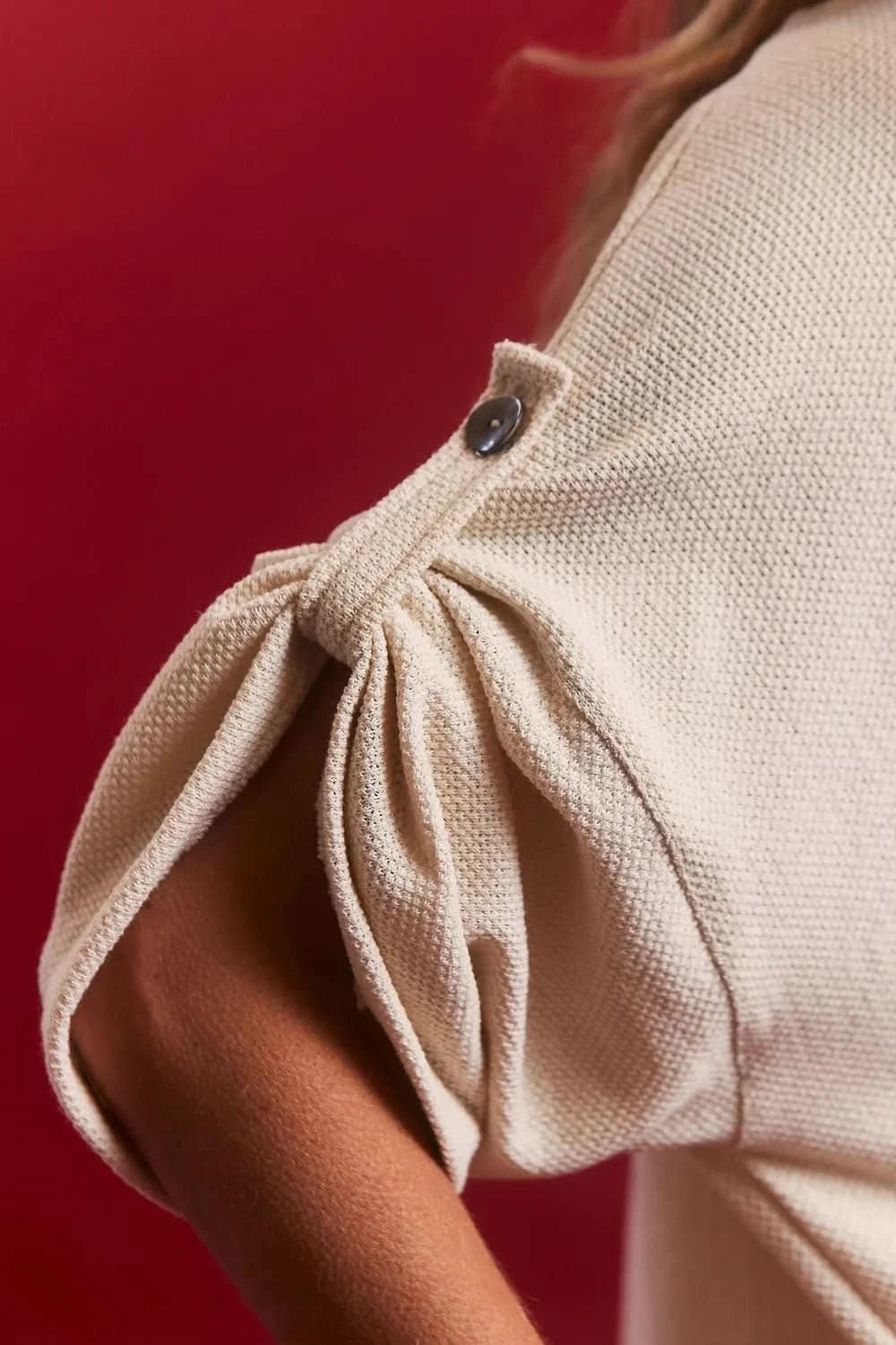 Blusa G Alheta Tricot Cru UNA