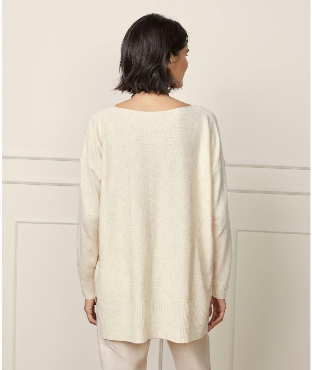 Blusa de Tricot Raissa Off White Souq