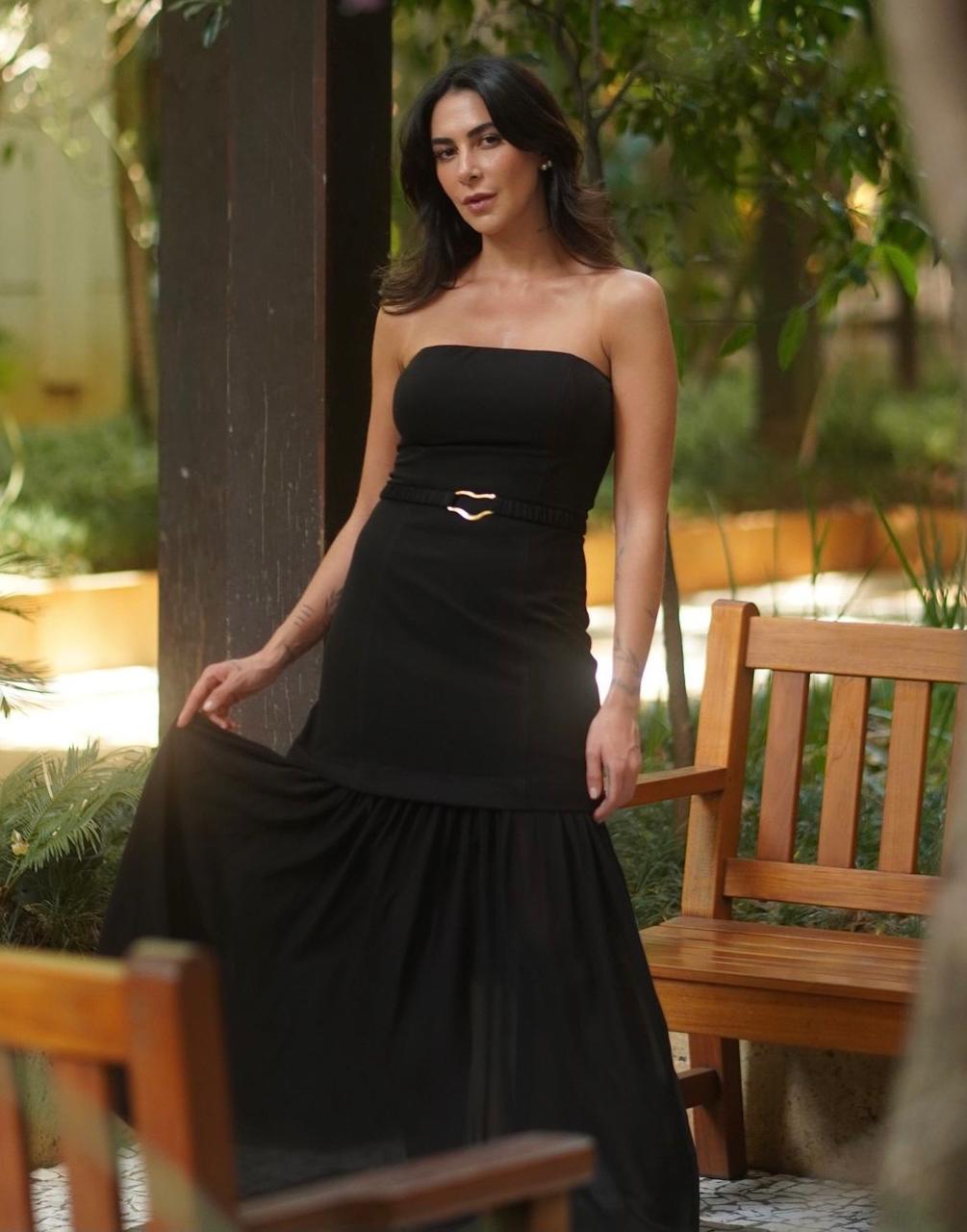 Vestido Edna Alfaiataria Crepe