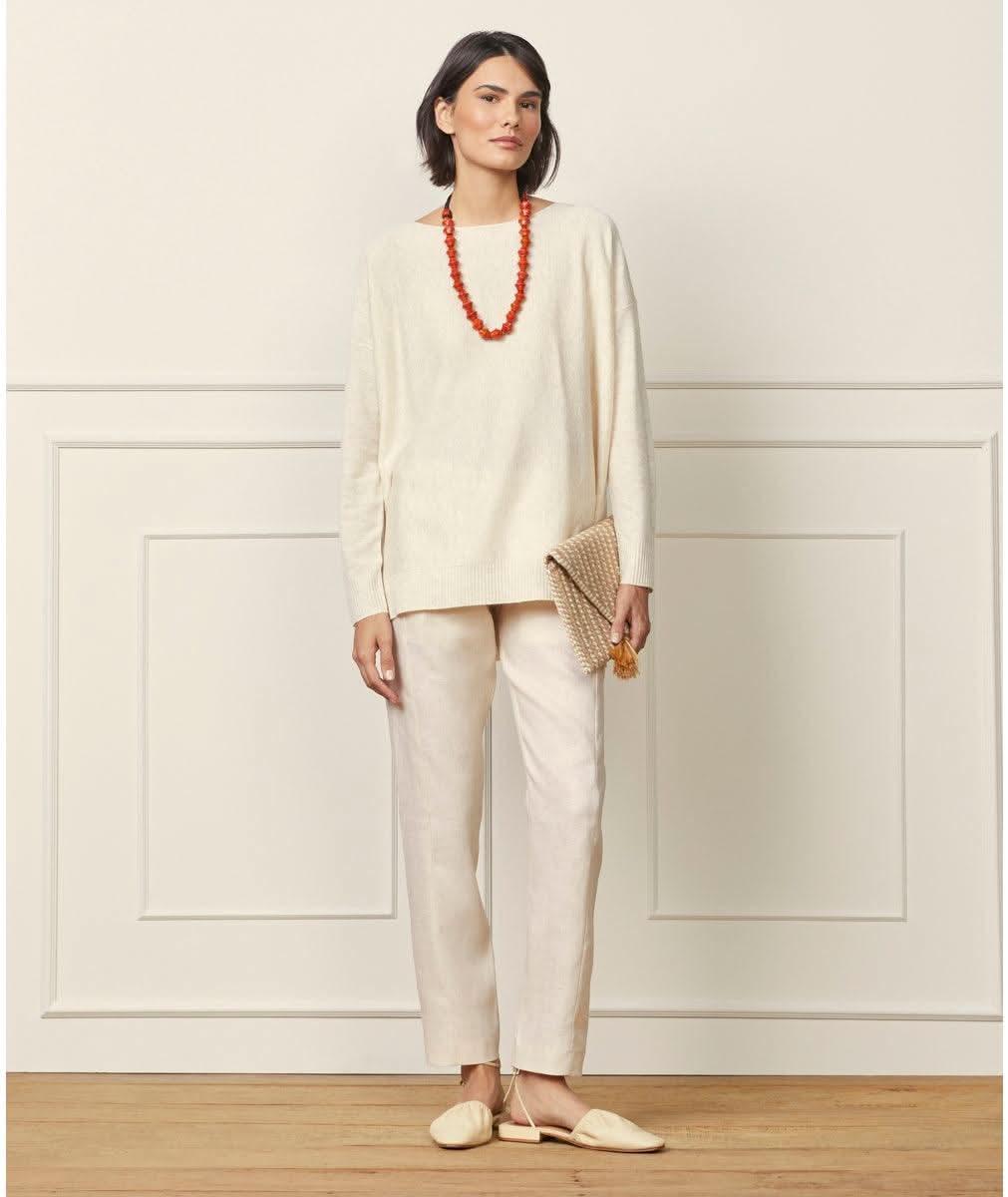 Blusa de Tricot Raissa Off White Souq