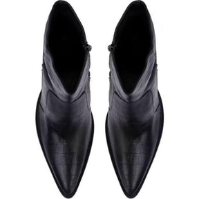 Bota Cano Médio Monocromatica Preta