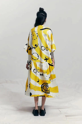 Vestido Quadrado Zíper Sol