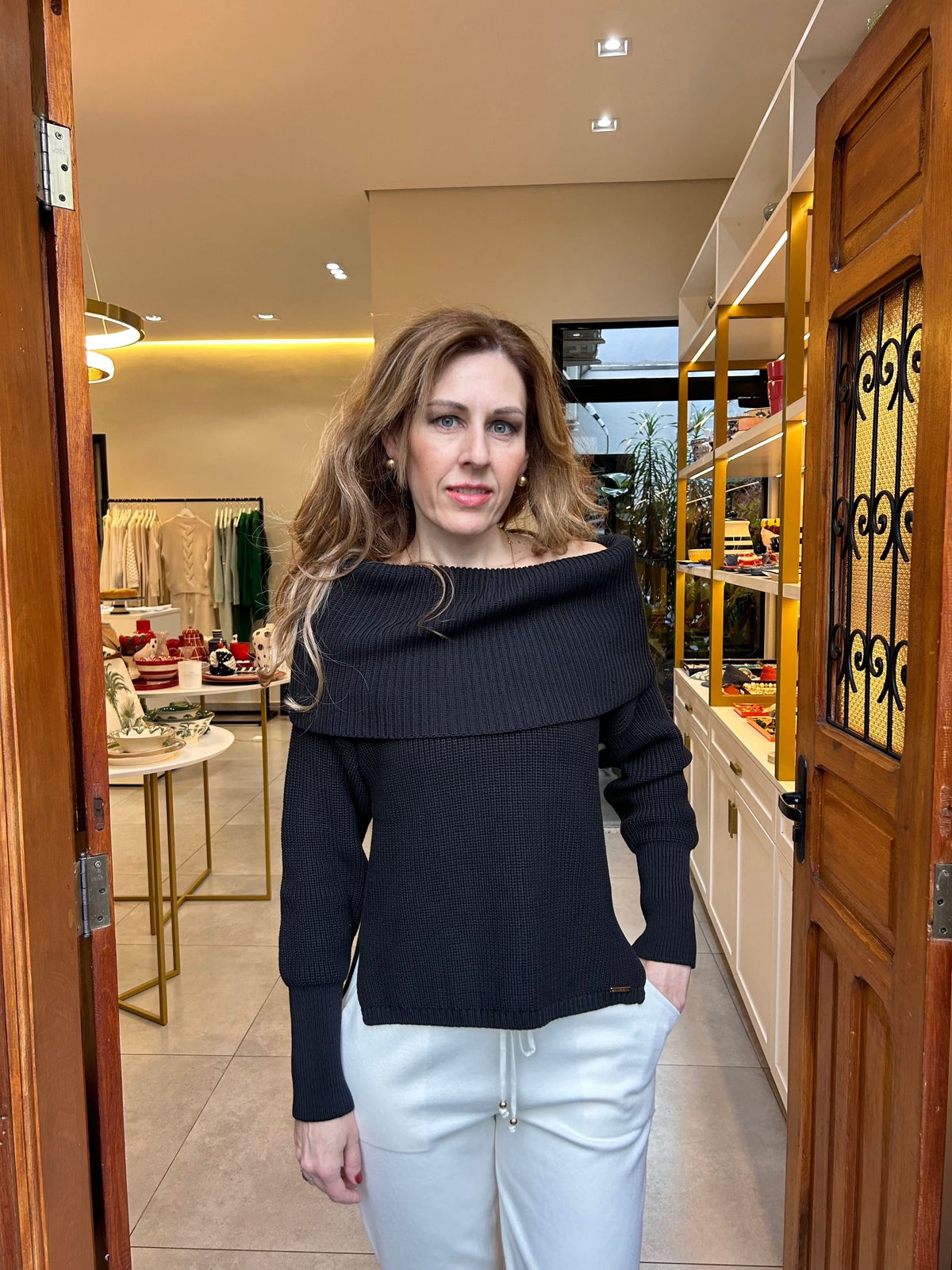 Blusa Dinamarca Preta Anselmi