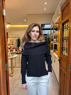 Blusa Dinamarca Preta Anselmi