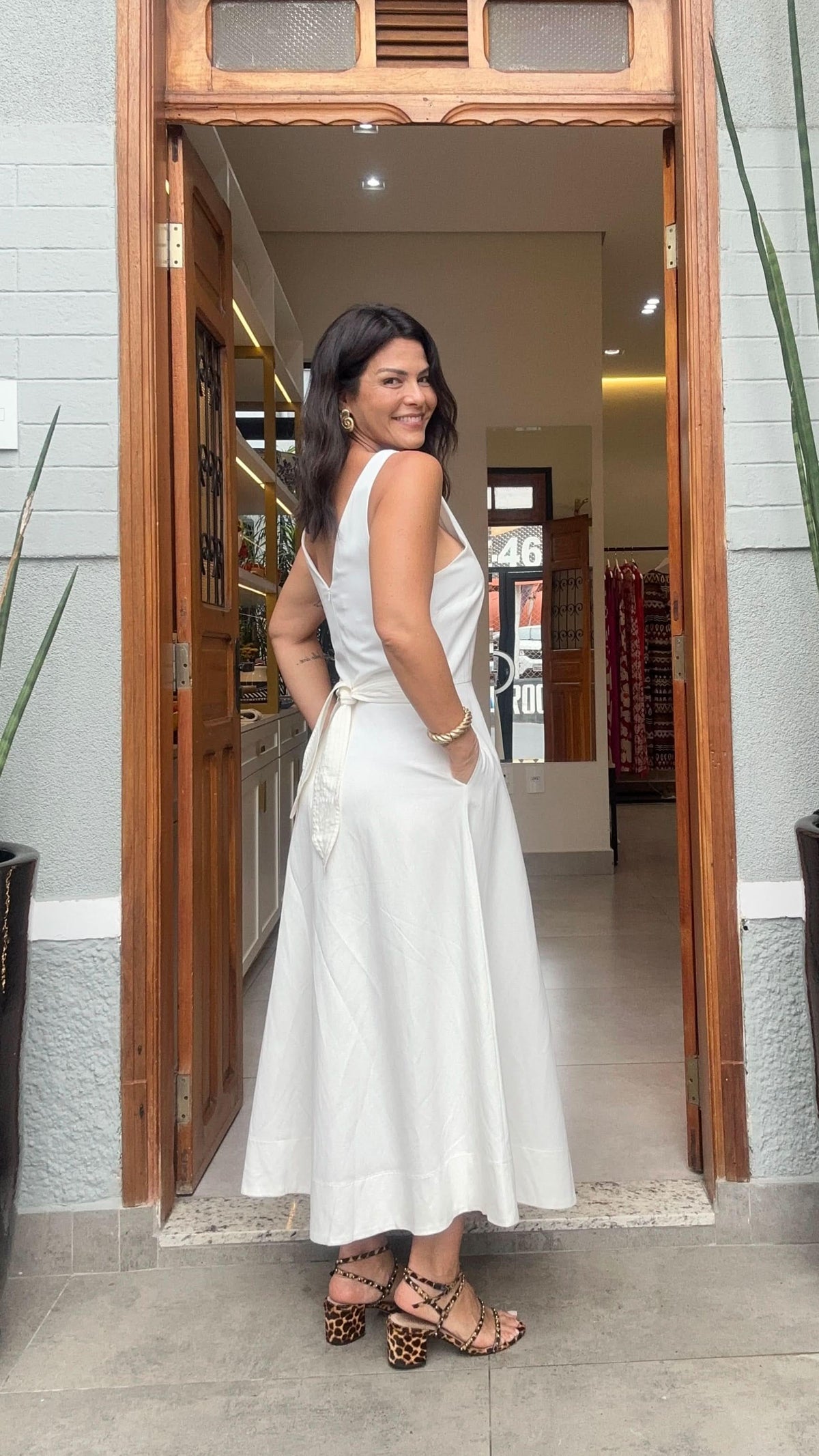 Vestido Leiria Off White Seiki
