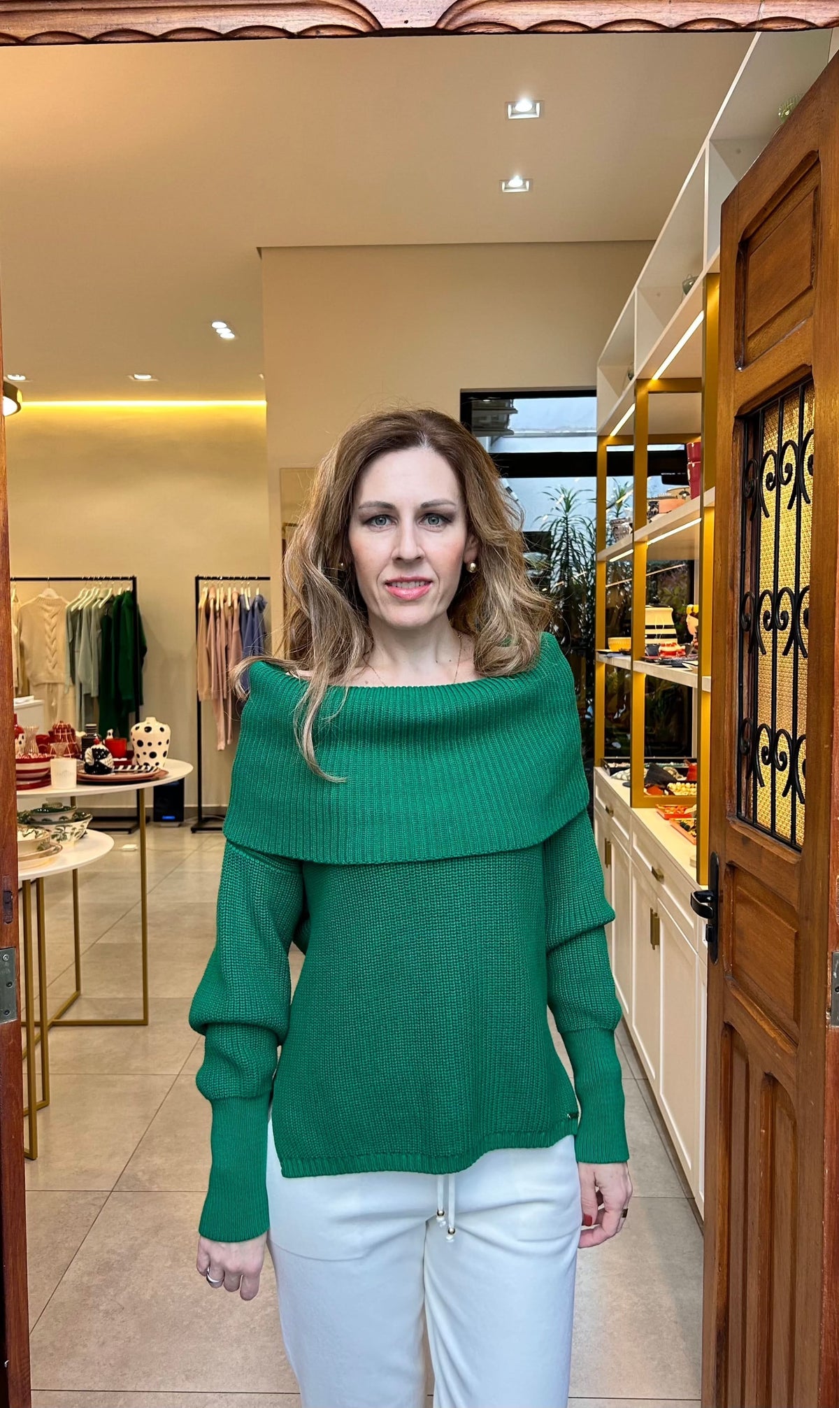 Blusa Dinamarca Verde Floresta Anselmi