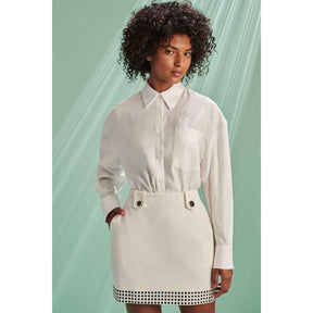 Camisa Reta Jacquard