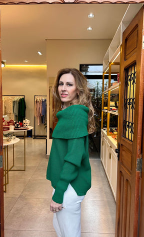 Blusa Dinamarca Verde Floresta Anselmi