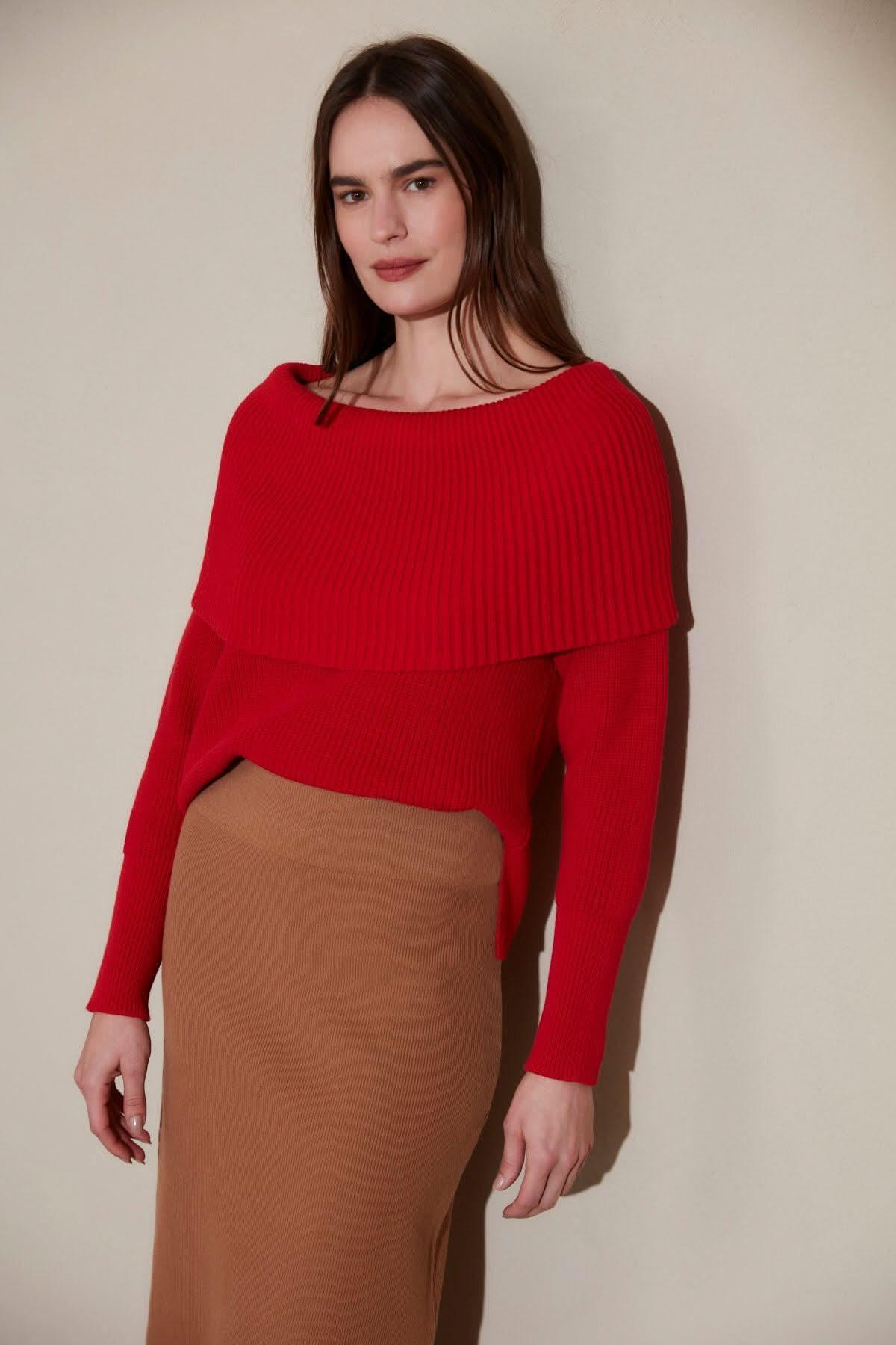 Blusa Dinamarca Vermelha Anselmi