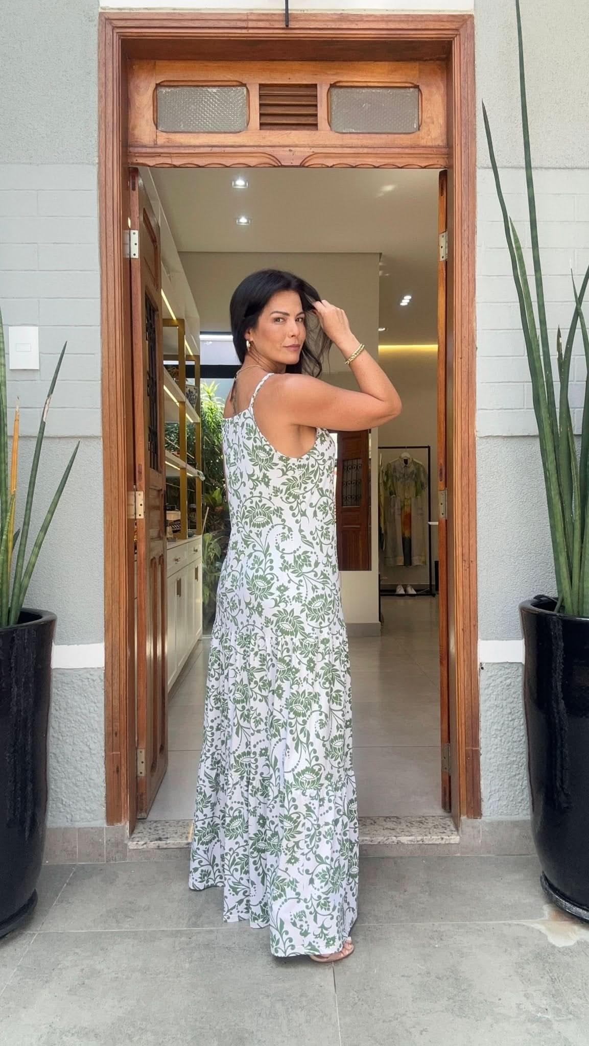Vestido Catania Verde Ave César