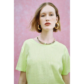 Blusa Detalhe Metal Decote