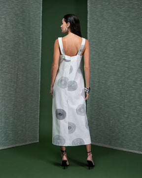 Vestido Mix Estampa Exclusiva Veios Cléo Aidar