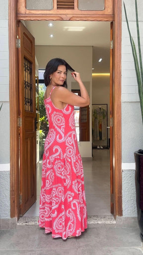 Vestido Catania Vermelho Ave César
