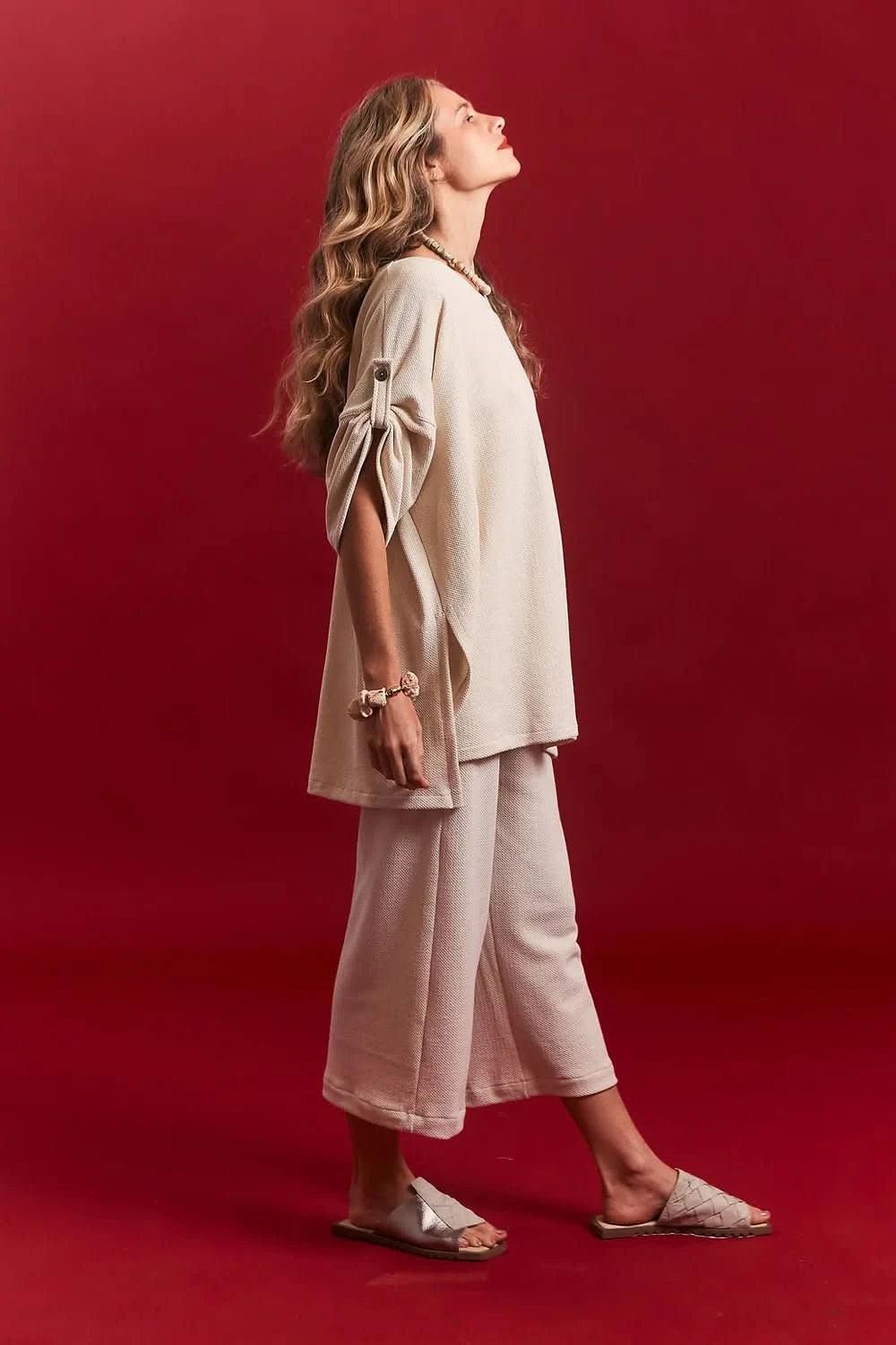 Blusa G Alheta Tricot Cru UNA