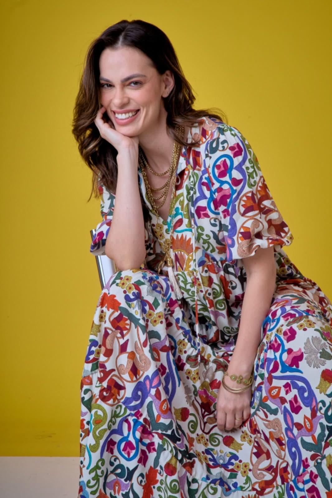 Vestido Camila Estampa Tapeçaria EZILDINHA