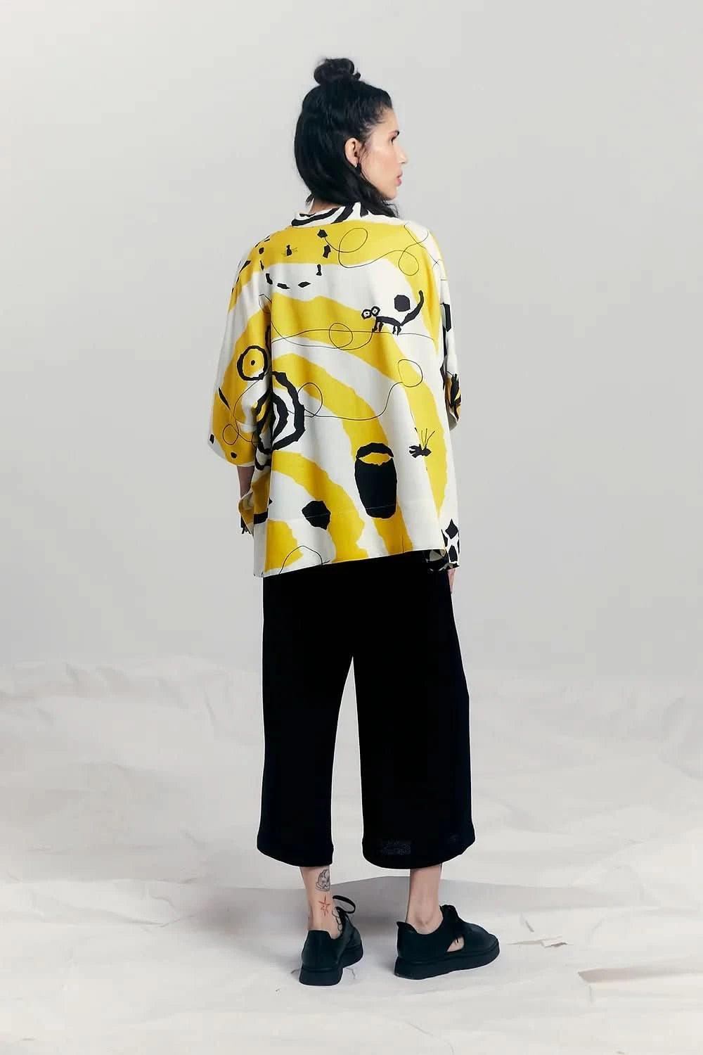 Camisa Quadrada Zíper Sol UNA