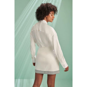 Camisa Reta Jacquard