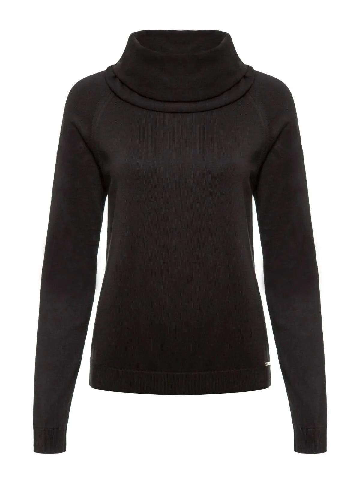 Blusa Básica Gola Alta Preta Ambicione by Anselmi