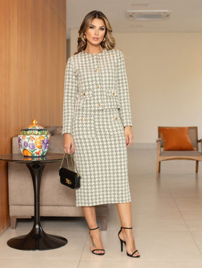 Conjunto Vanessa Malha Tweed