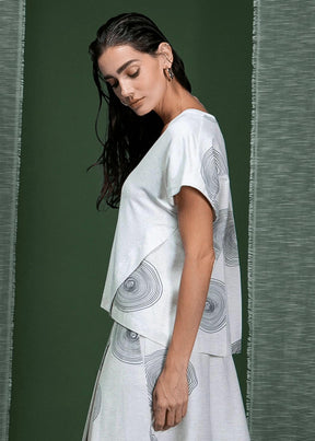 Blusa Mix Estampa Exclusiva Veios Cléo Aidar