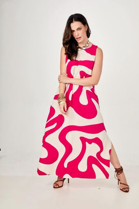 Vestido Waves Pink Ezildinha