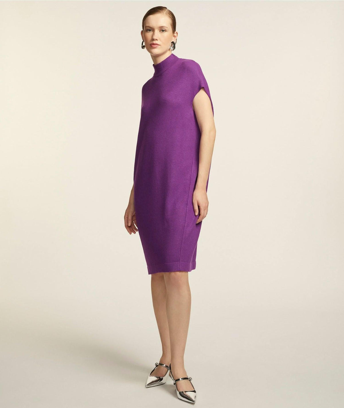 Vestido Tricô Monika Roxo Souq