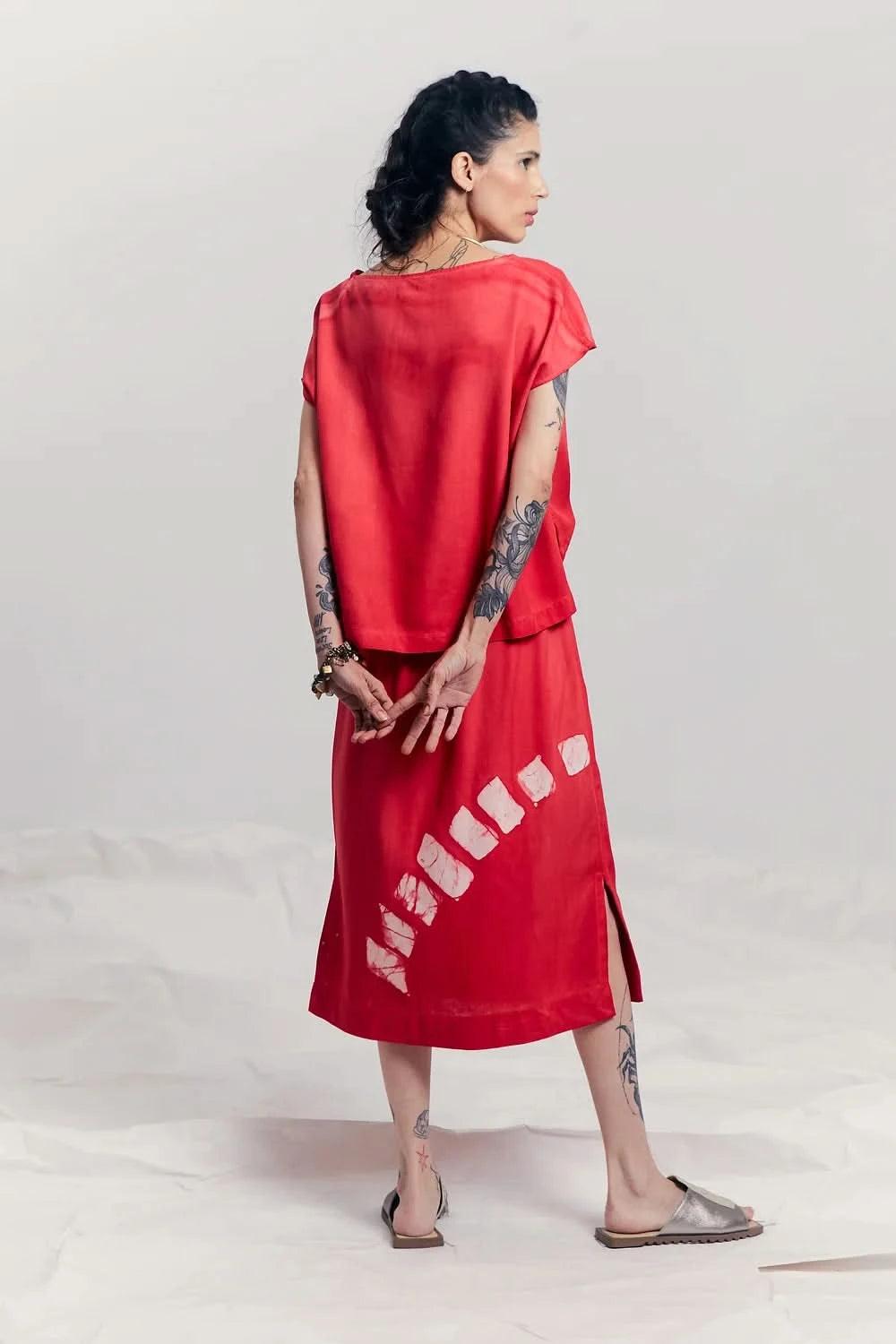Saia Envelope Batik Trilha UNA